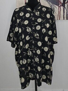 Vintage 90s Oriental  Tang suit shirt